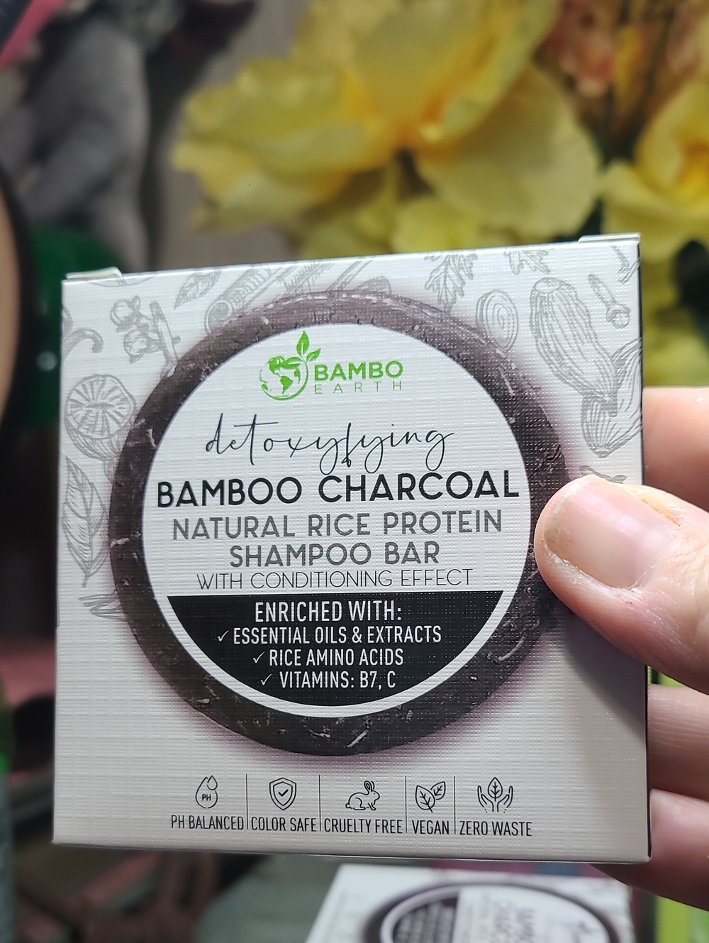 Bamboo Charcoal Shampoo Bar - Gray